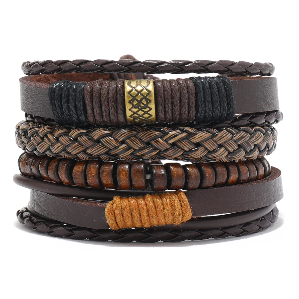 Men’s Leather Bracelet: 📿📿💎