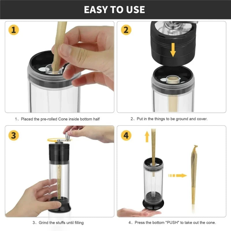 Spice Grass Herb Tobacco Grinder Crusher :🚬💨