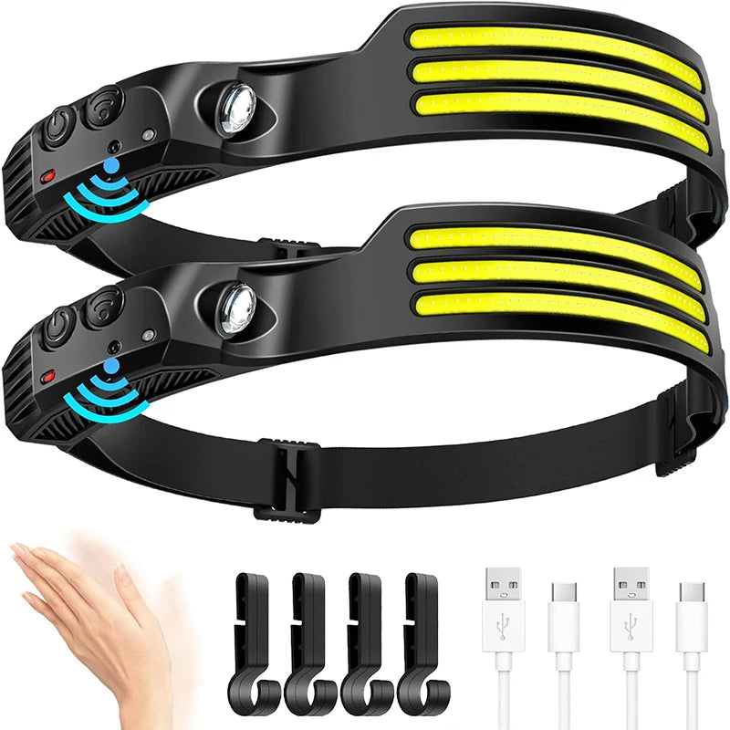 COB LED Headlamp Induction Head Lamp