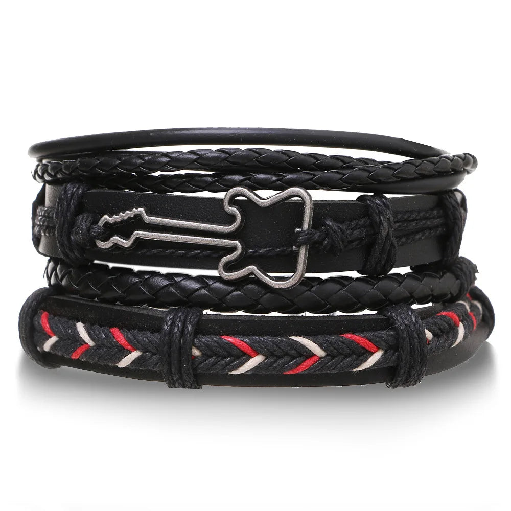 Men’s Leather Bracelet: 📿📿💎