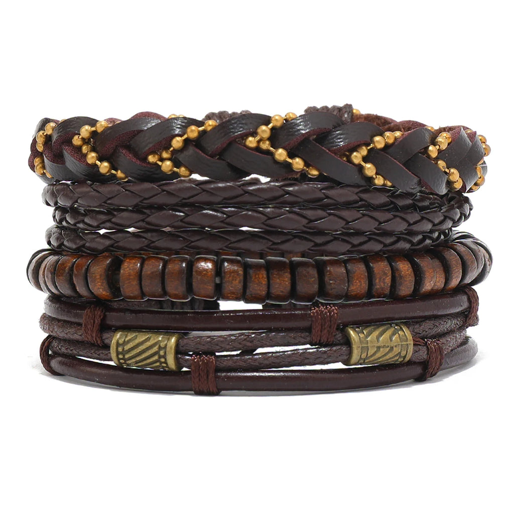 Men’s Leather Bracelet: 📿📿💎