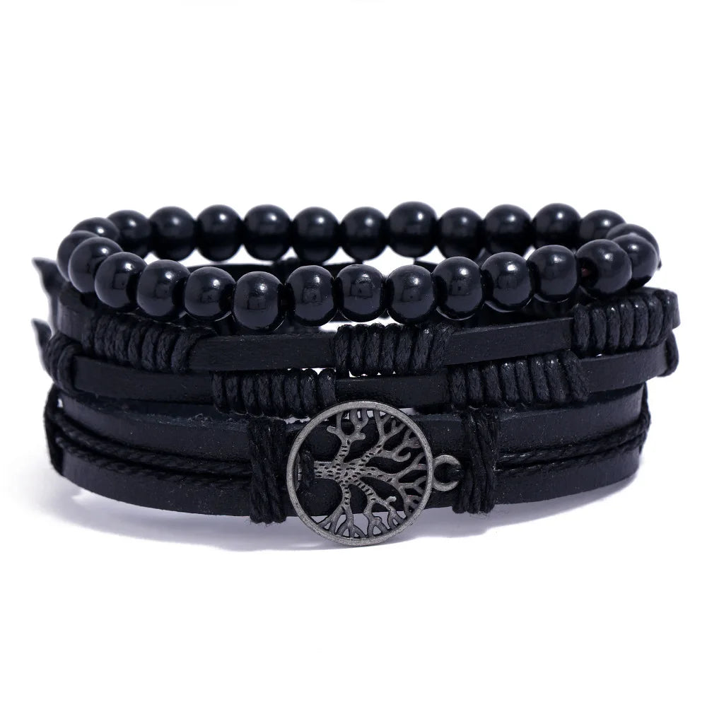 Men’s Leather Bracelet: 📿📿💎