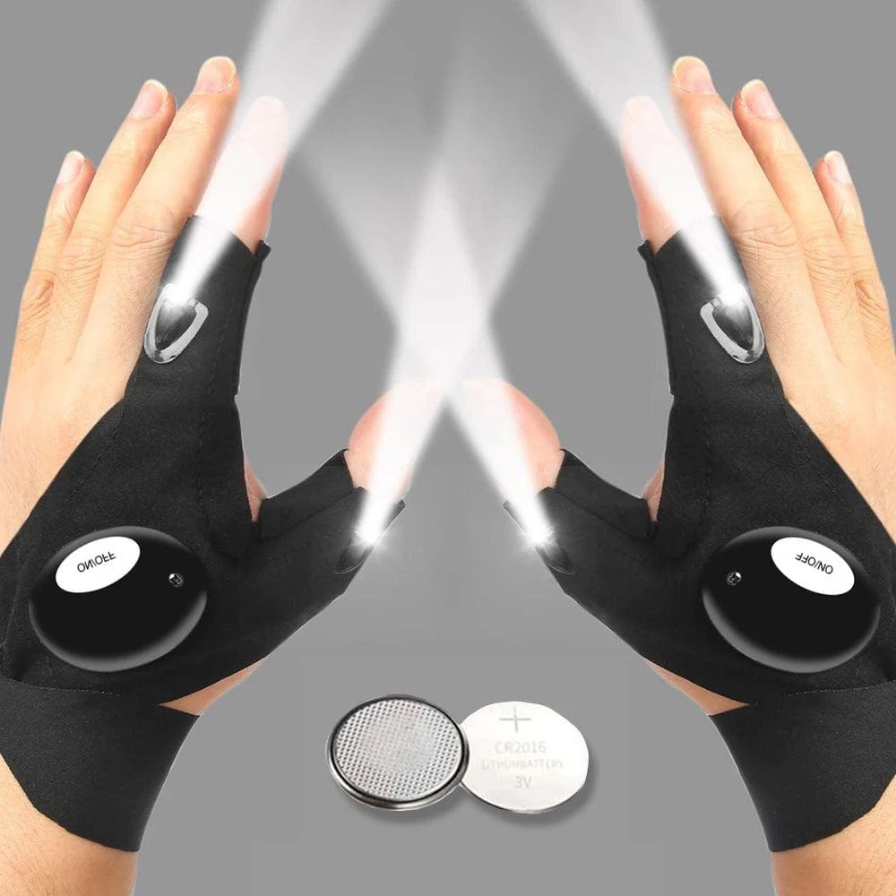 LED Flashlight Gloves:🧤 💡🔦
