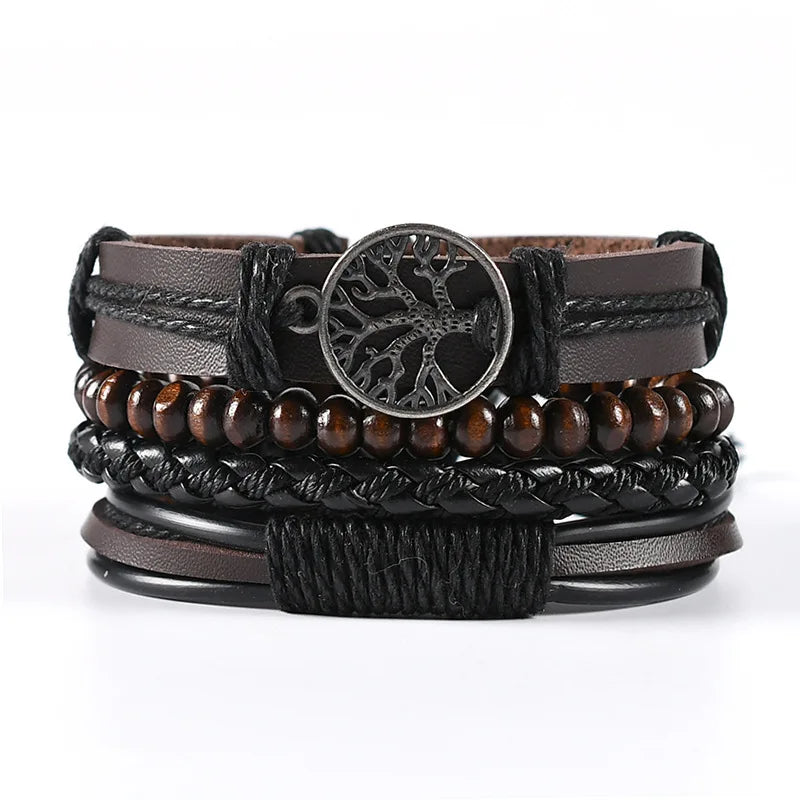 Men’s Leather Bracelet: 📿📿💎