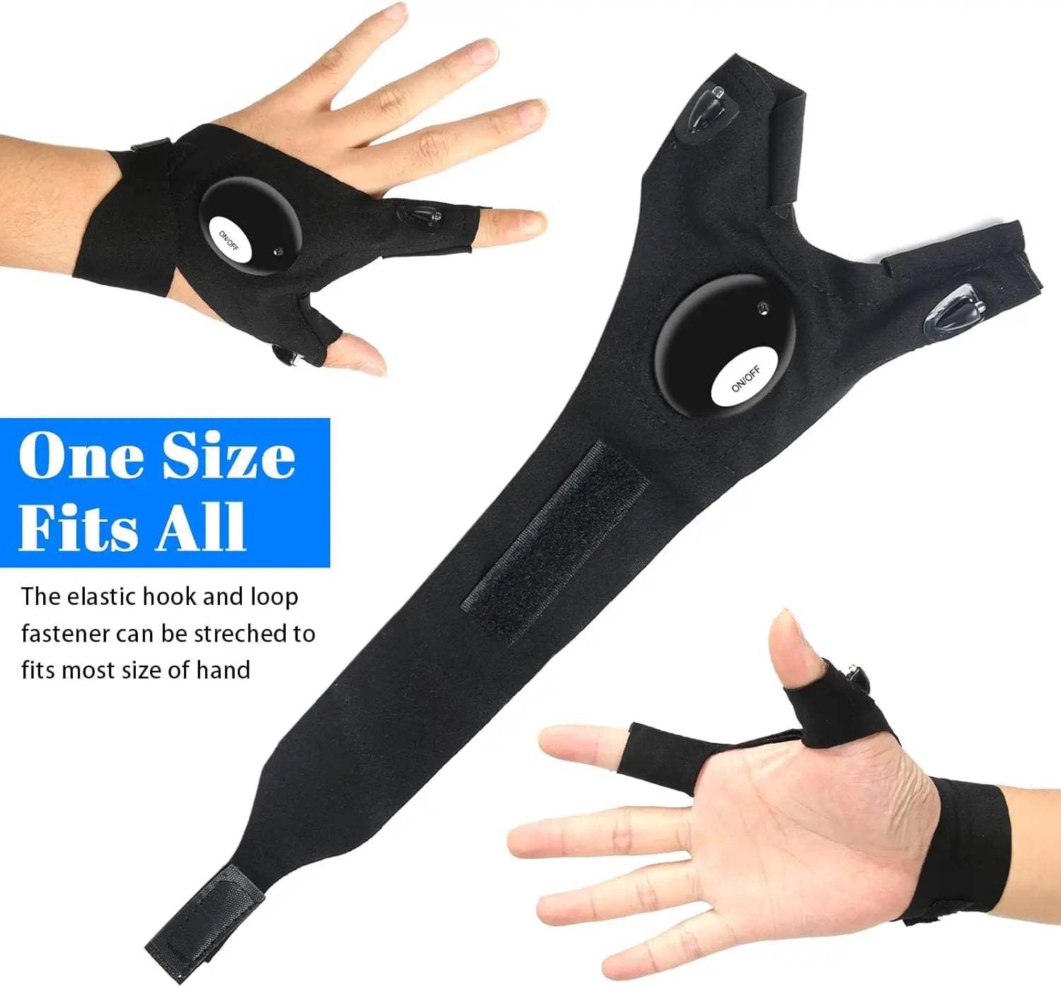 LED Flashlight Gloves:🧤 💡🔦