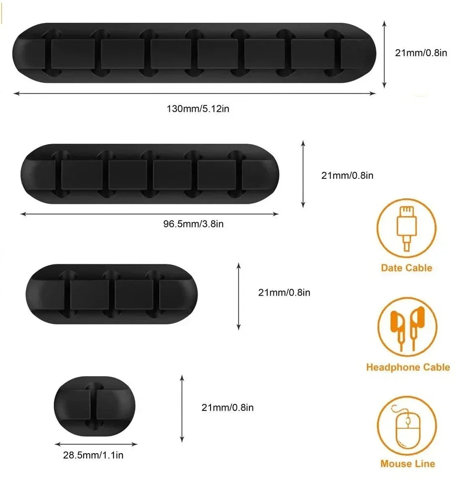 Cable Clips in Cable Management listing: 👩🏻‍💻🚓📱⌚️🖥️