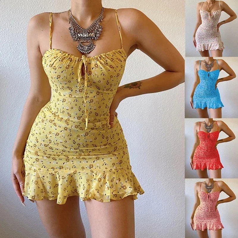 Floral Camisole Dress:👗