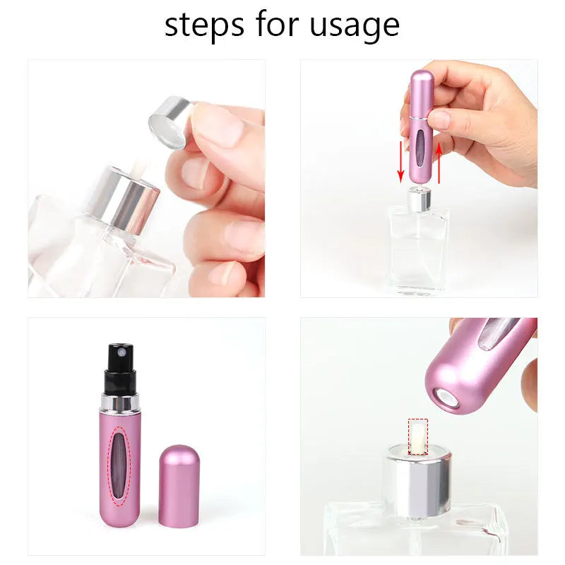 refillable mini perfume atomizer spray bottle