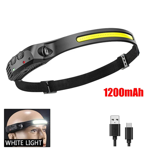 COB LED Headlamp Induction Head Lamp