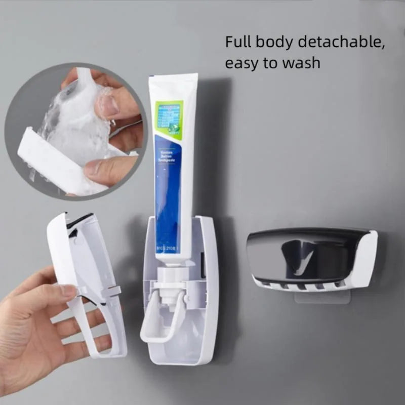 Wall-Mounted Toothbrush & Toothpaste Holder Set : 🪥