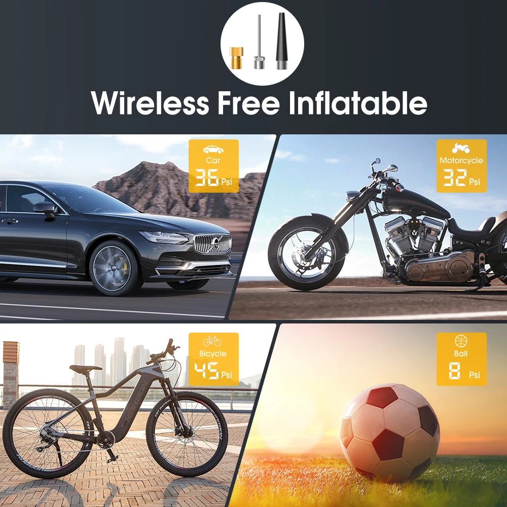 Digital Cordless Car Tire Inflator