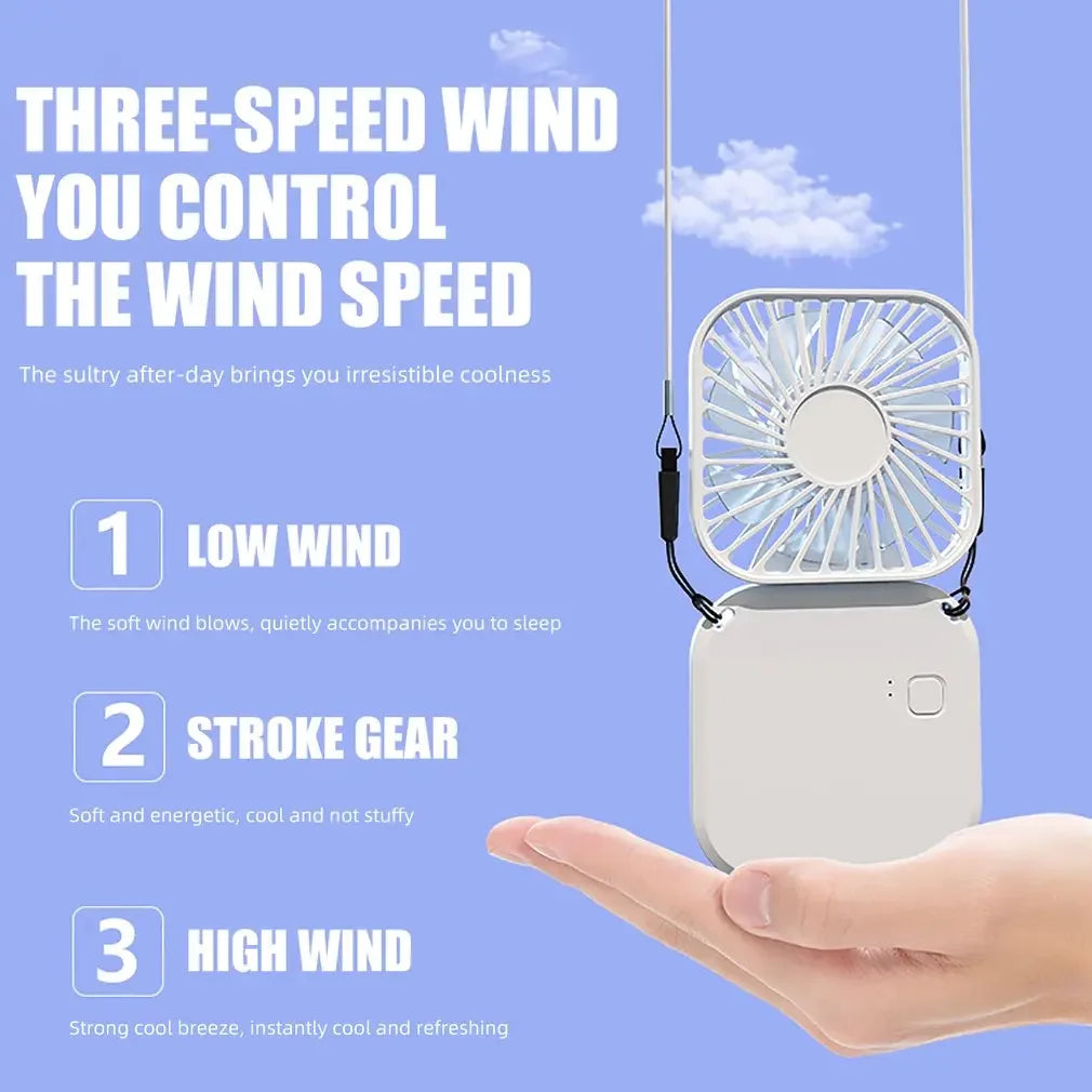 Mini USB Portable Neck Fan: