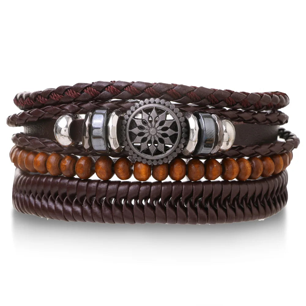 Men’s Leather Bracelet: 📿📿💎