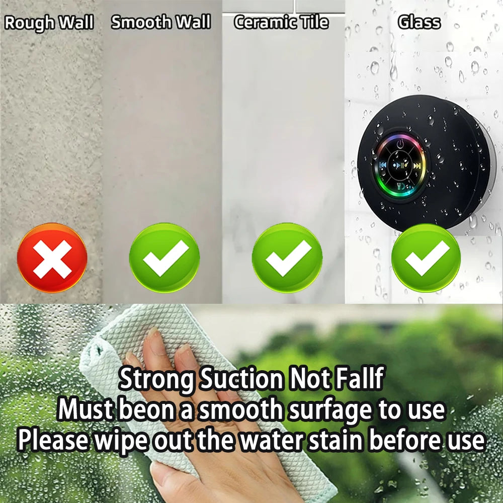 Portable Waterproof Bluetooth Speaker:🔊