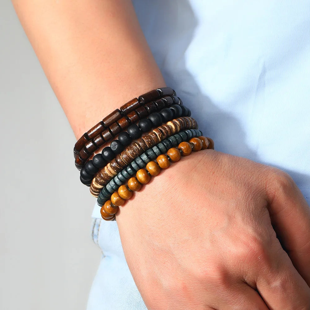 Men’s Leather Bracelet: 📿📿💎