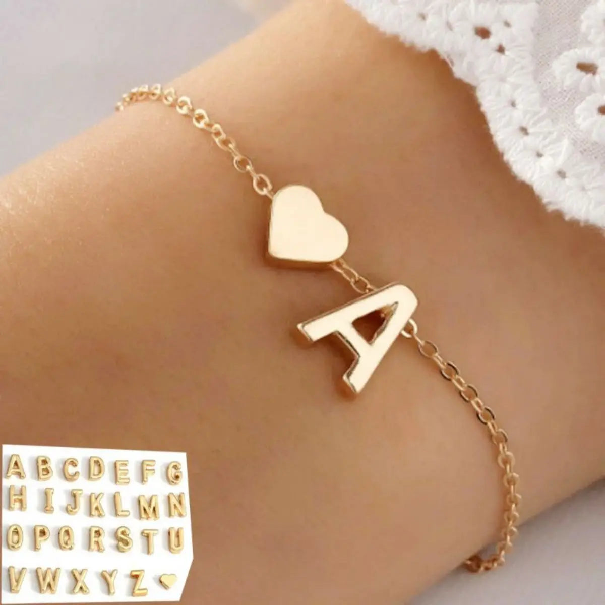 Alphabet Letter Bracelet: