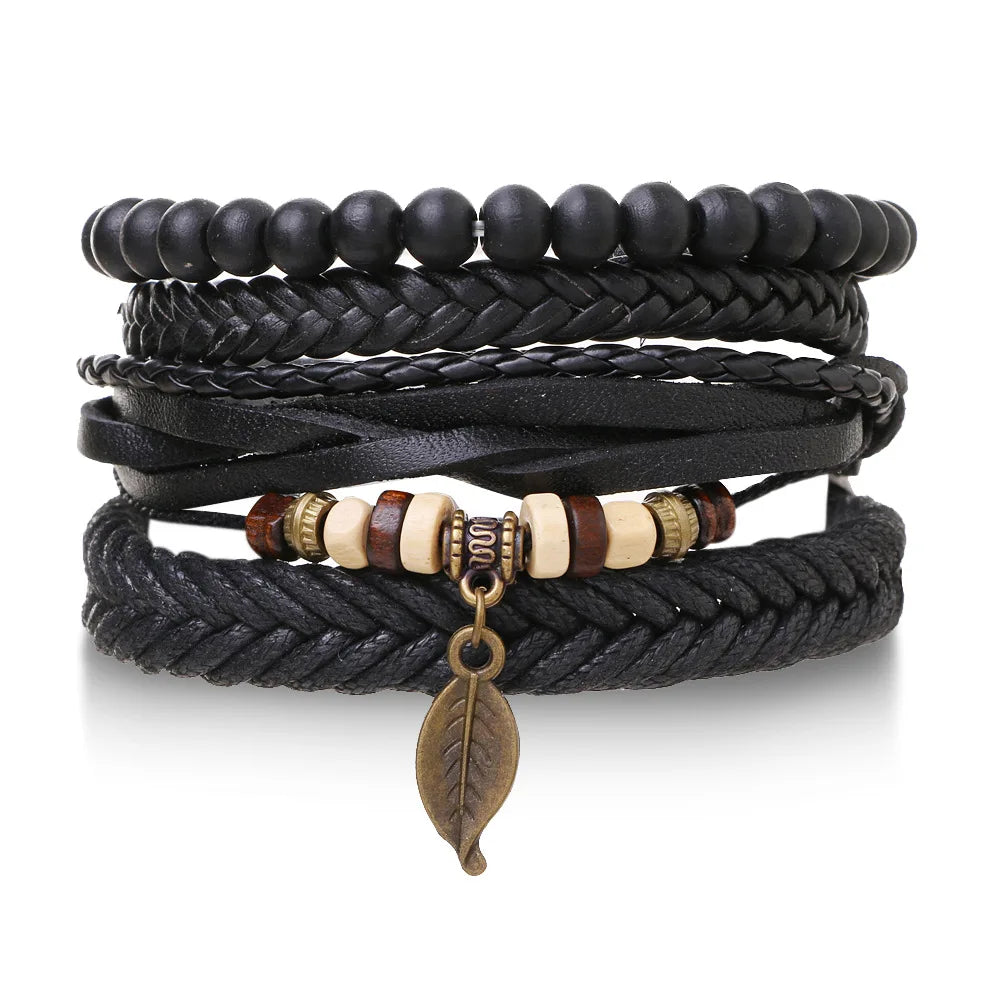 Men’s Leather Bracelet: 📿📿💎