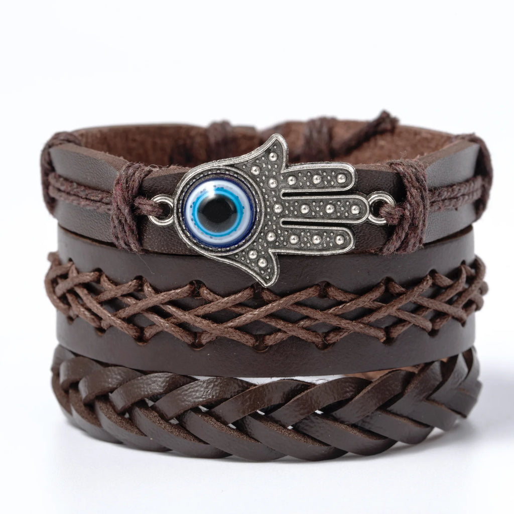Men’s Leather Bracelet: 📿📿💎