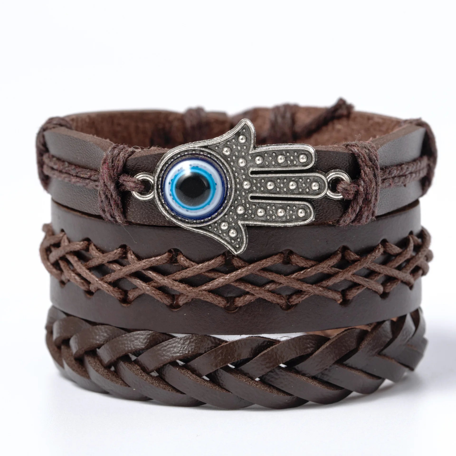Men’s Leather Bracelet: 📿📿💎