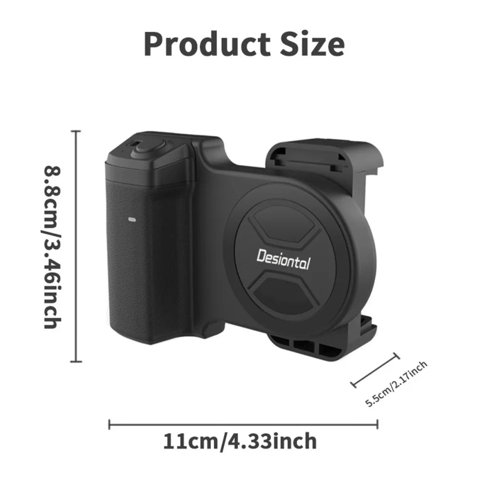 Smartphone Selfie Handle with Bluetooth Remote: phone 📱 📸 🤳