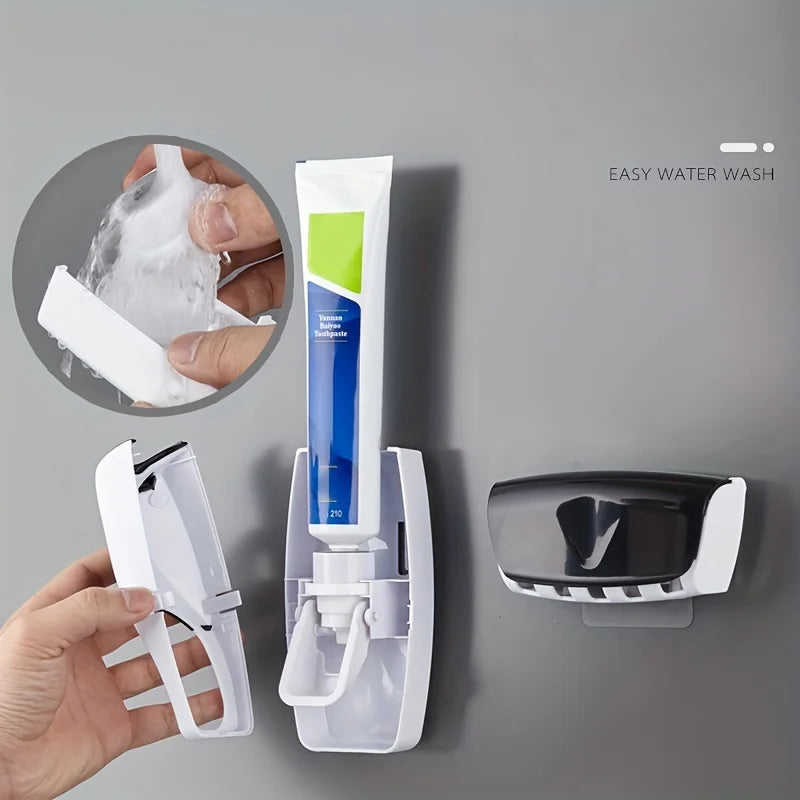 Wall-Mounted Toothbrush & Toothpaste Holder Set : 🪥