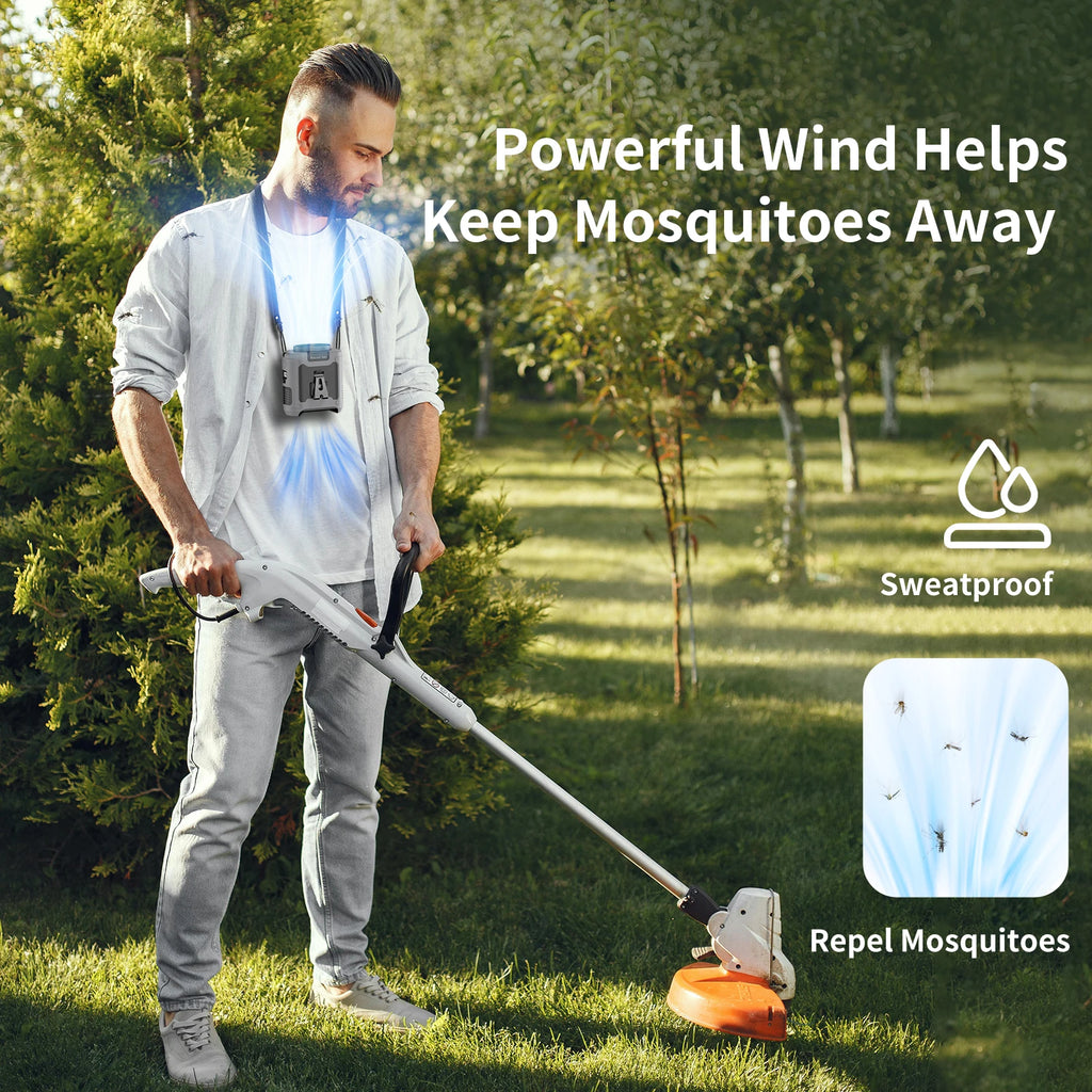 Socool 10000mAh Waist Fan Portable Handheld Hanging Neck Fan