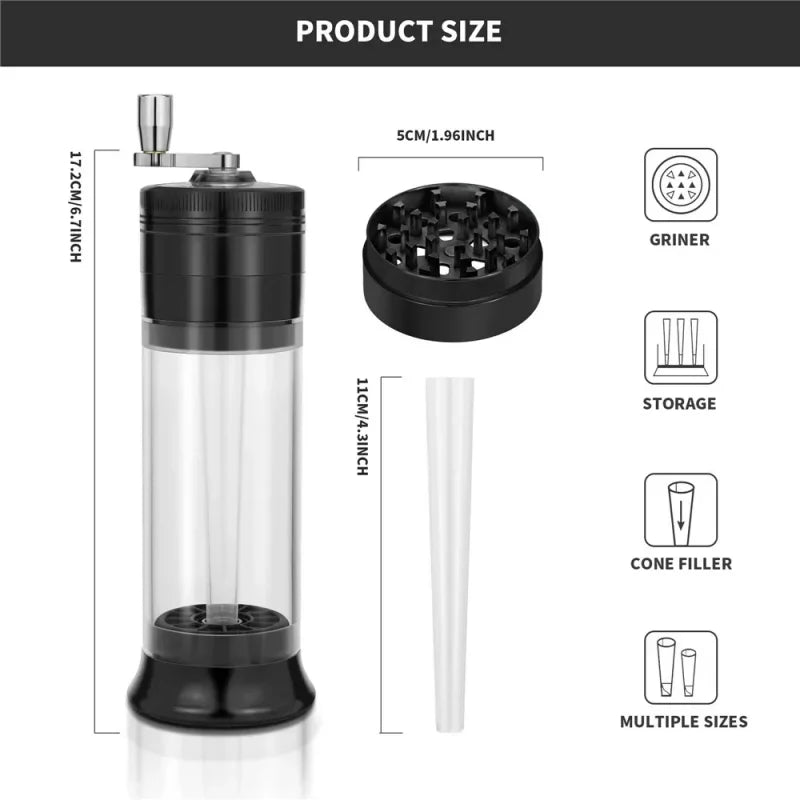Spice Grass Herb Tobacco Grinder Crusher :🚬💨