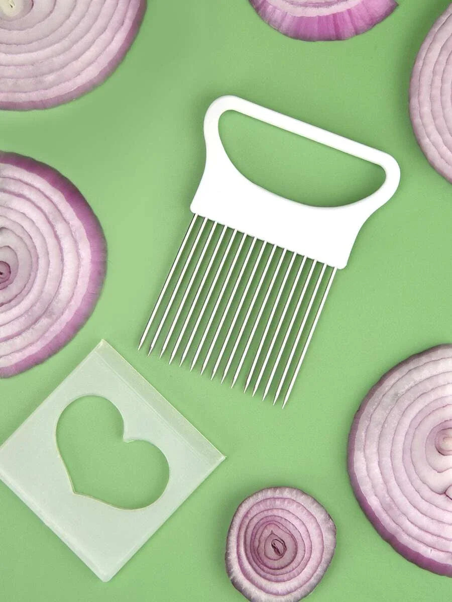 Onion Slicer & Veggie Holder:🧅🔪