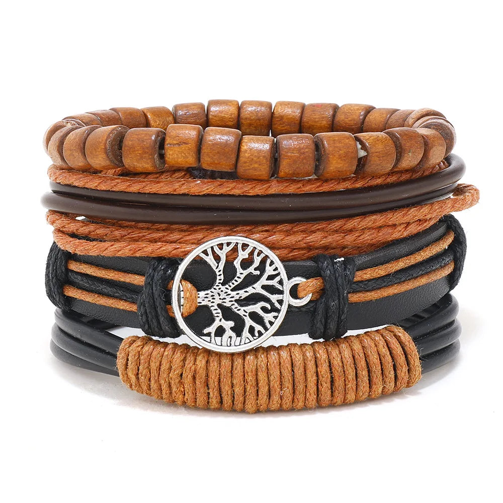 Men’s Leather Bracelet: 📿📿💎