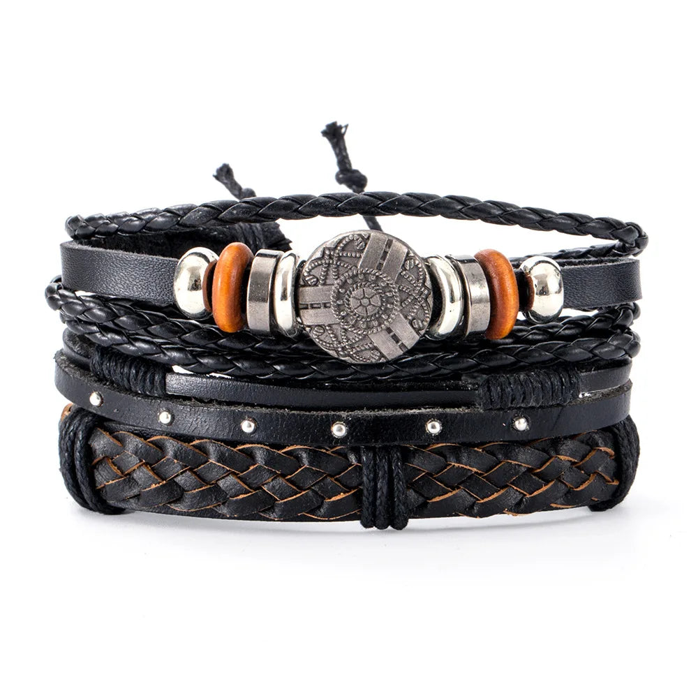 Men’s Leather Bracelet: 📿📿💎