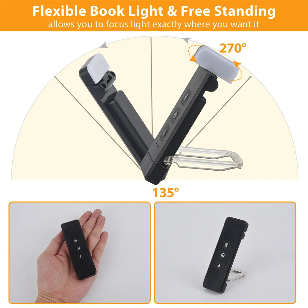 Rechargeable Reading Light Clip: