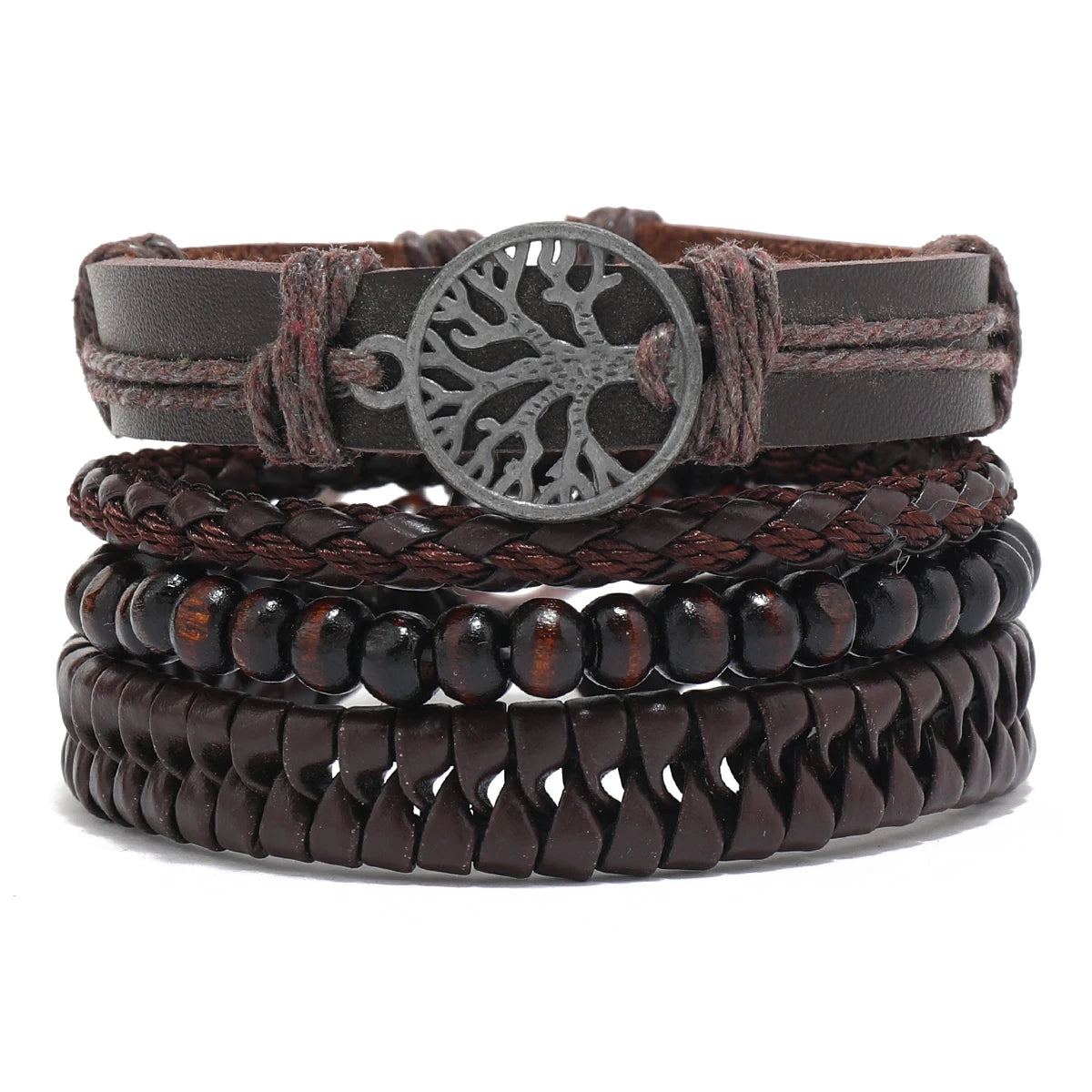 Men’s Leather Bracelet: 📿📿💎