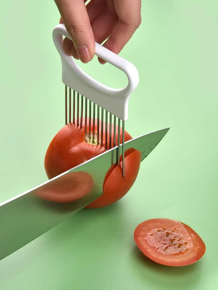 Onion Slicer & Veggie Holder:🧅🔪