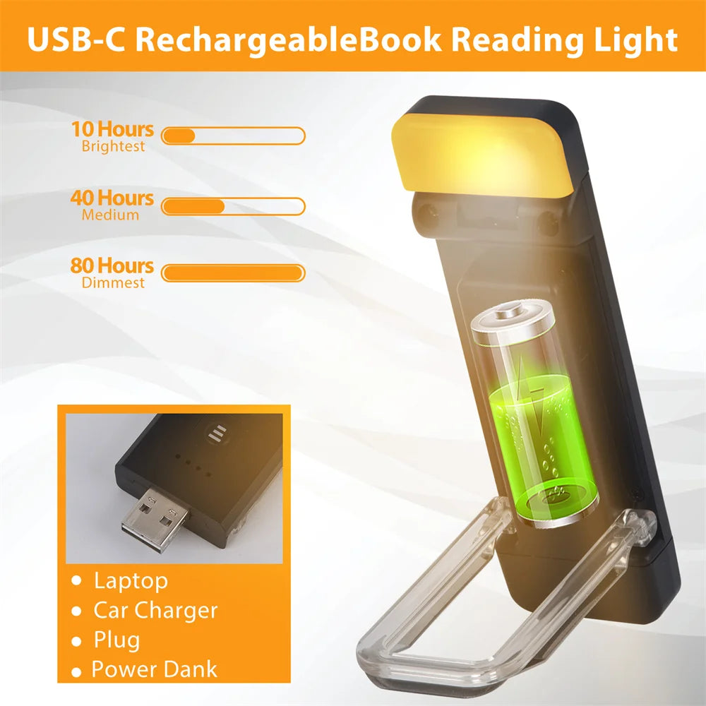 Rechargeable Reading Light Clip: