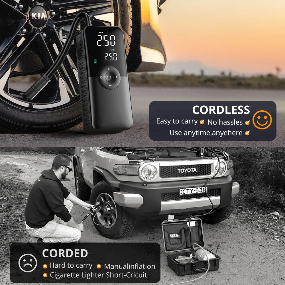Digital Cordless Car Tire Inflator