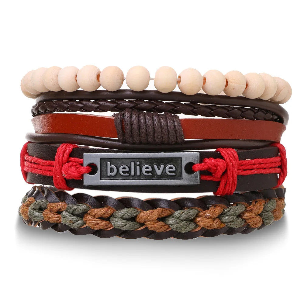Men’s Leather Bracelet: 📿📿💎