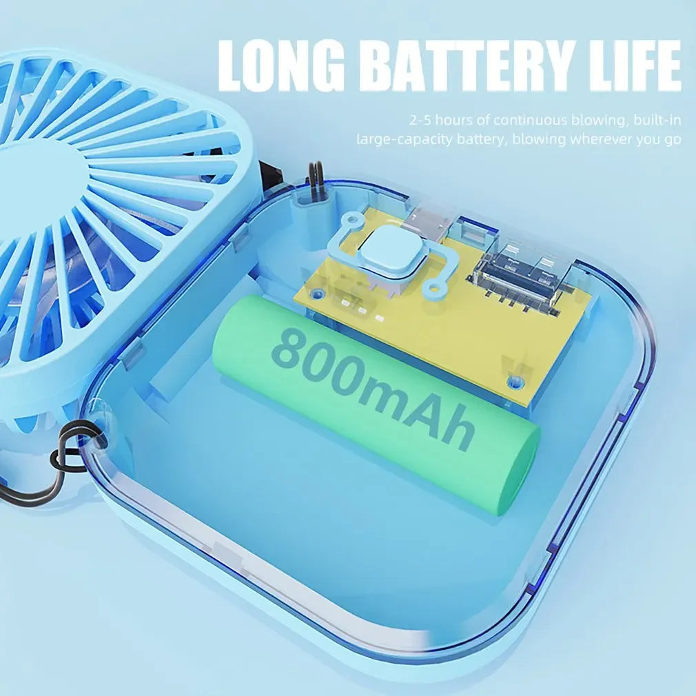 Mini USB Portable Neck Fan: