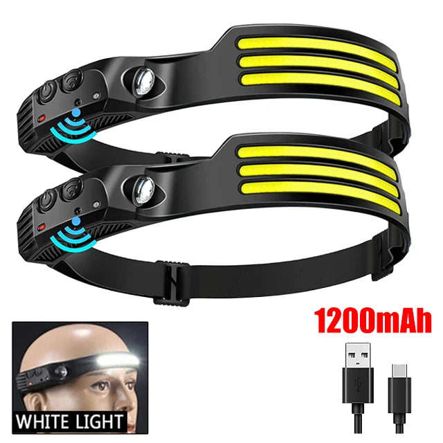COB LED Headlamp Induction Head Lamp
