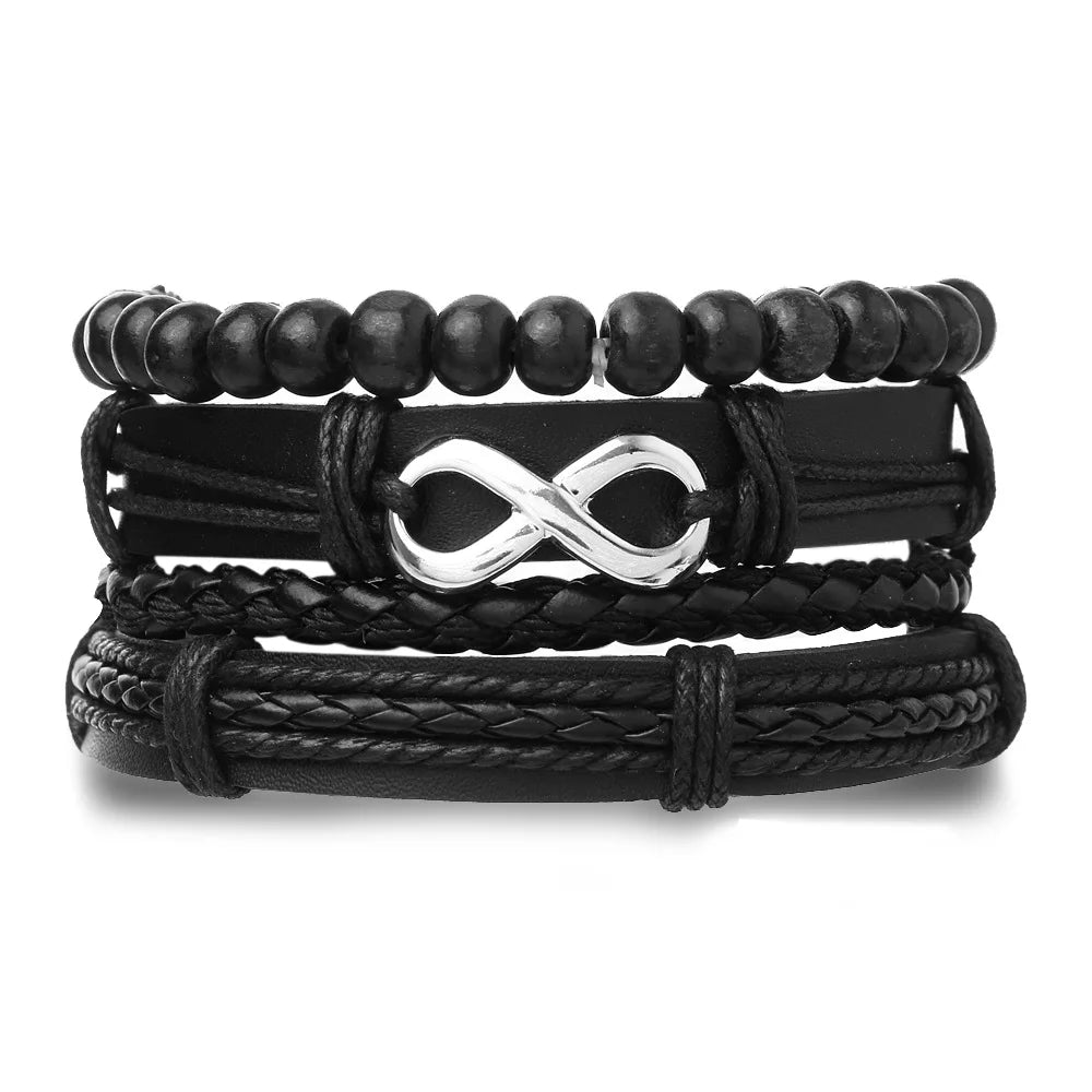Men’s Leather Bracelet: 📿📿💎