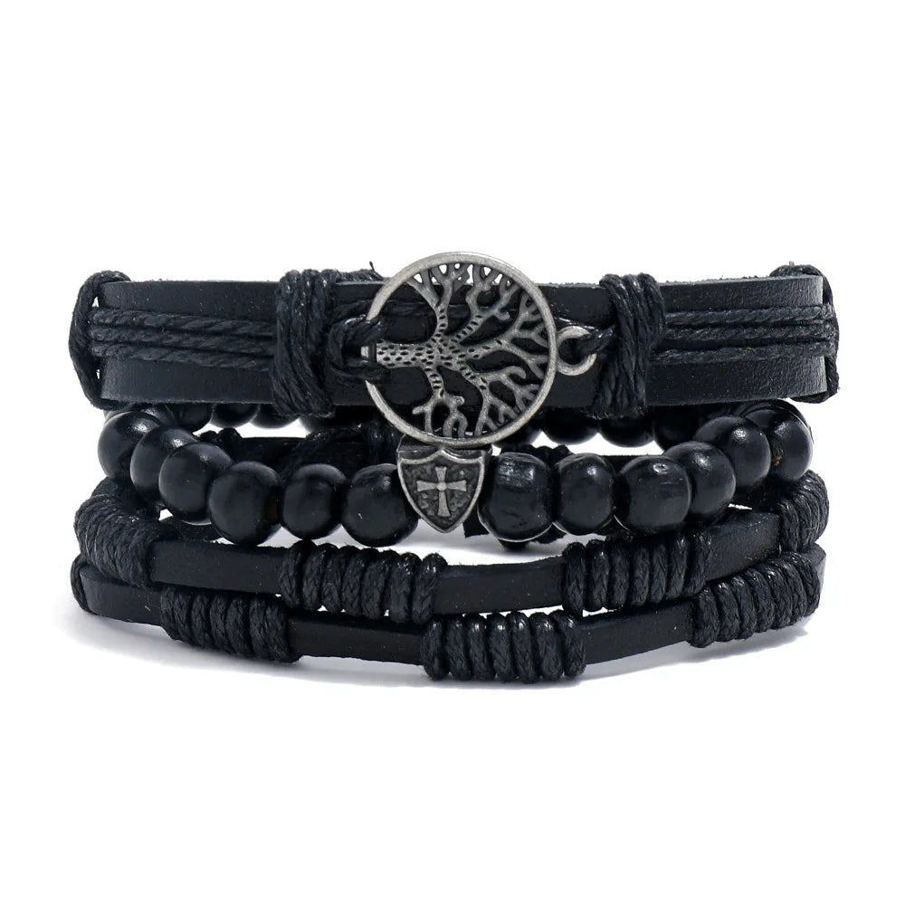 Men’s Leather Bracelet: 📿📿💎