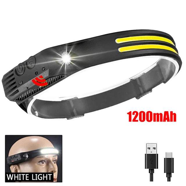 COB LED Headlamp Induction Head Lamp