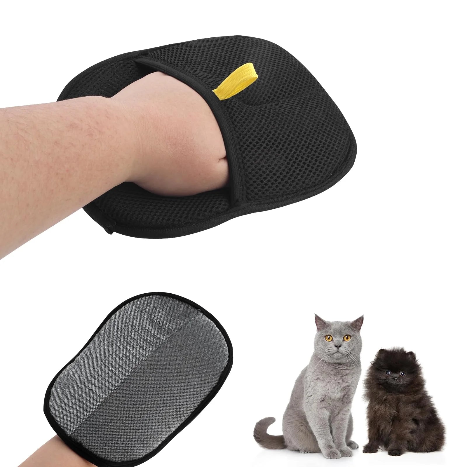 Pet Hair Removal Tool Reusable Static Removal Gloves, Removes Pet Fur Hair for Carpets