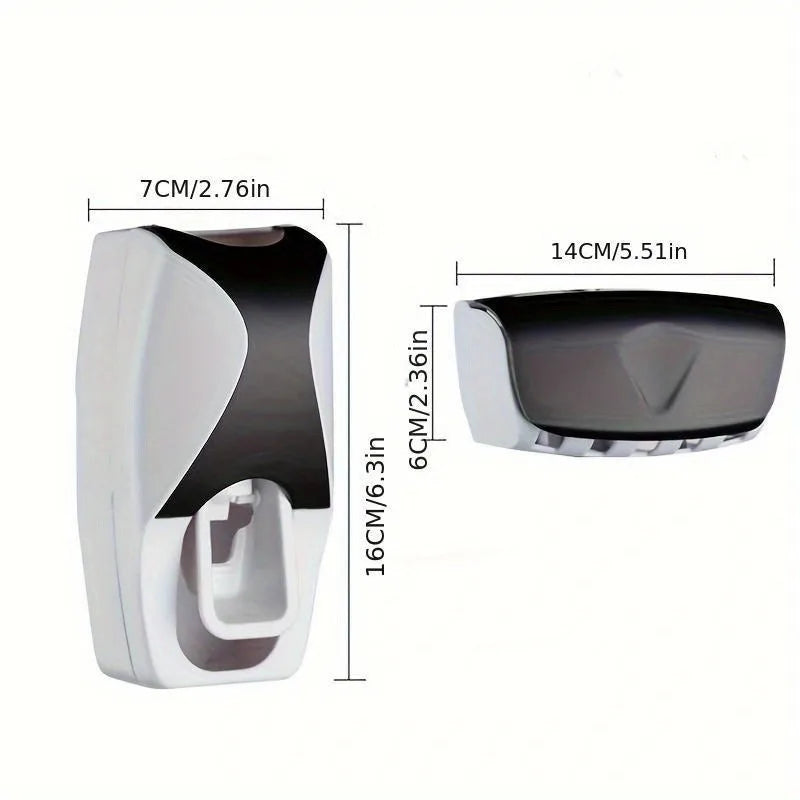 Wall-Mounted Toothbrush & Toothpaste Holder Set : 🪥